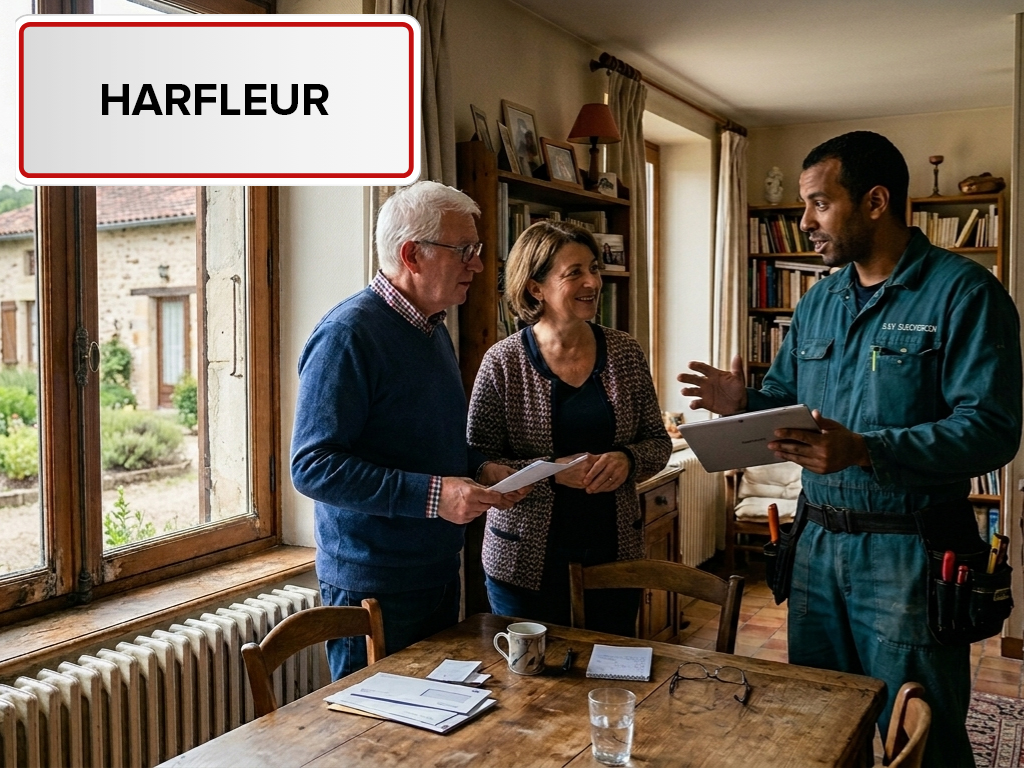 Installation de pompe à chaleur à Harfleur (76700) en Seine-Maritime