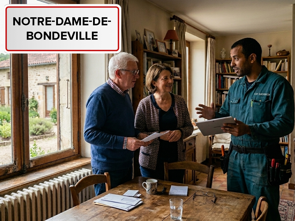 Installation de pompe à chaleur à Notre-Dame-de-Bondeville (76960) en Seine-Maritime